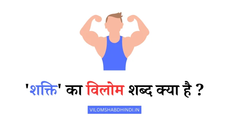 शक्ति का विलोम क्या है – Shakti Ka Vilom Shabd In Hindi